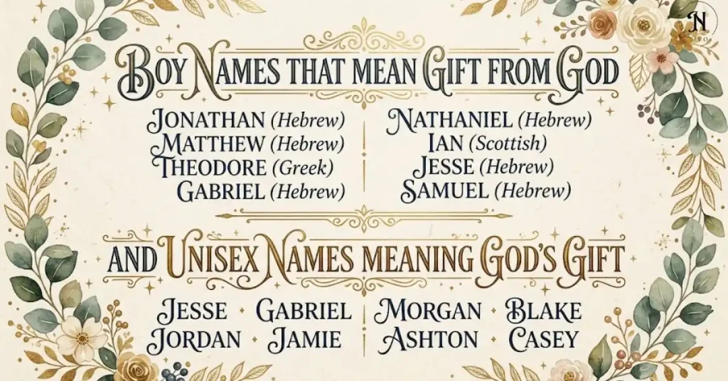 Boy Names That Mean Gift From God and Unisex Names Meaning God's Gift
