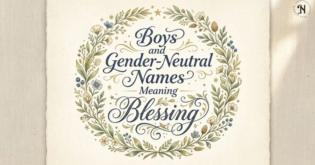 Boys and Gender-Neutral Names Meaning Blessing