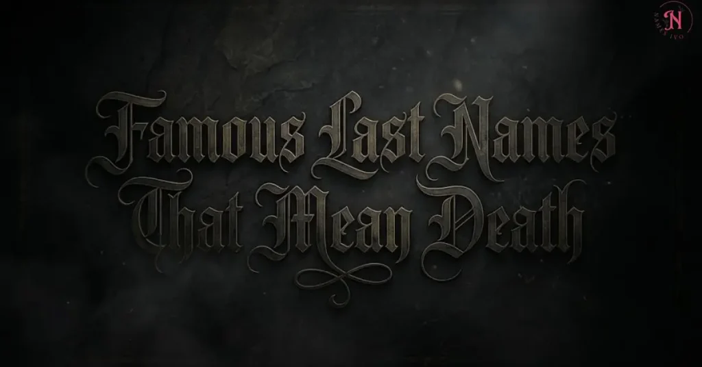 Famous Last Names That Mean Death