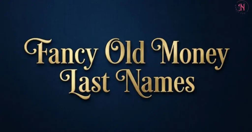 Fancy Old Money Last Names