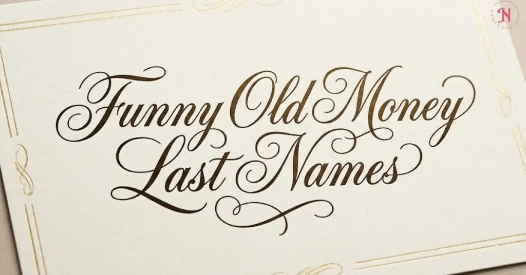 Funny Old Money Last Names