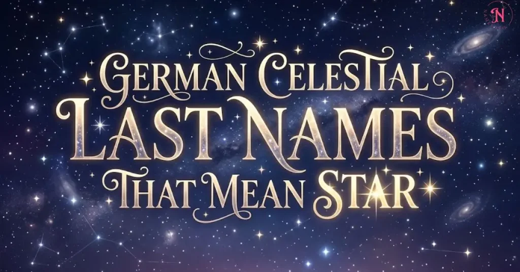 German Celestial Last Names That Mean Star