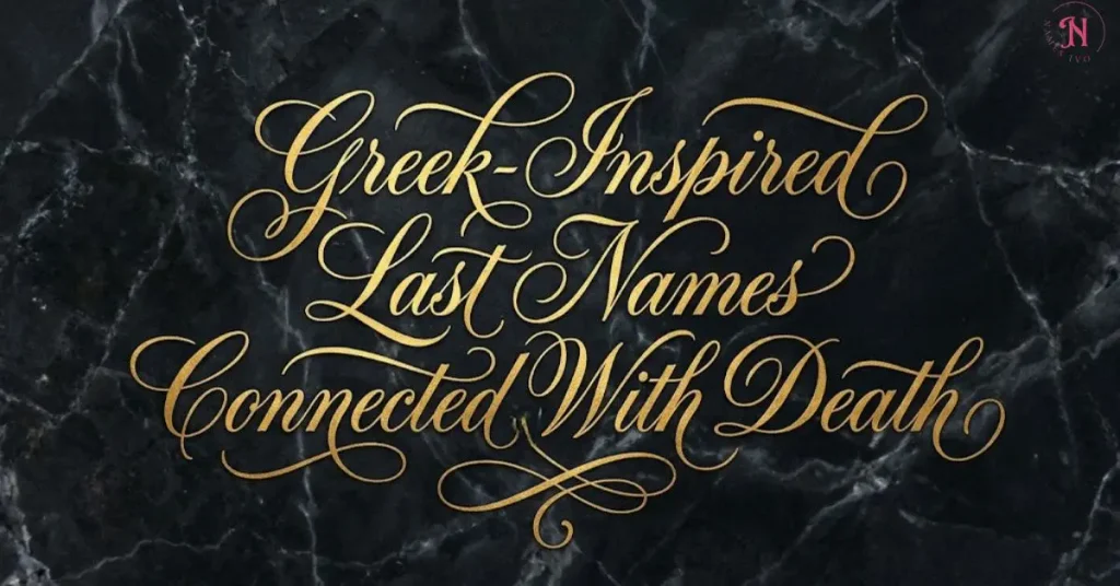 Greek-Inspired Last Names Connected With Death