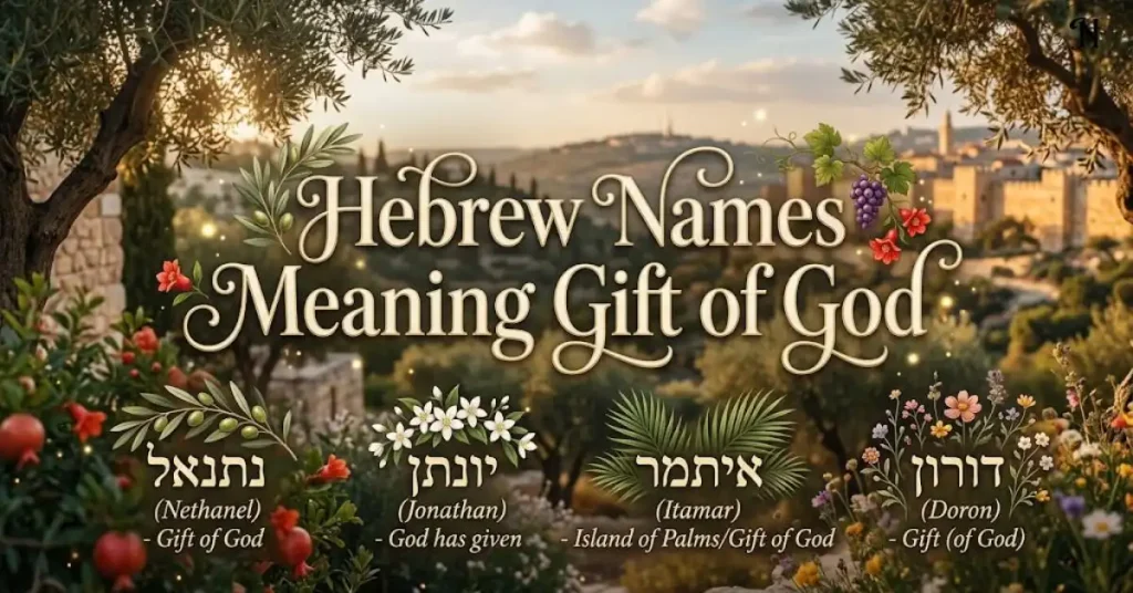 Hebrew Names Meaning Gift of God