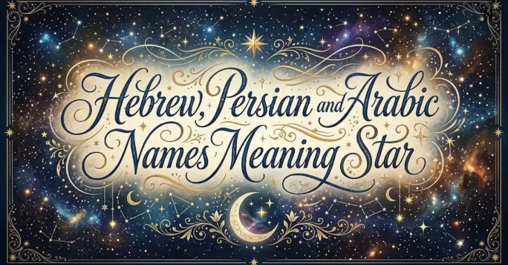 Hebrew, Persian and Arabic Names Meaning Star