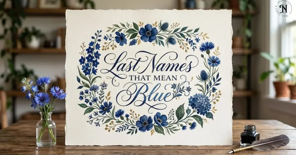 Last Names That Mean Blue