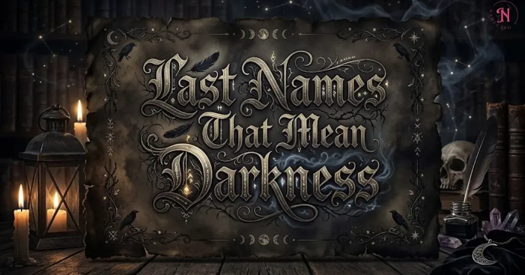 Last Names That Mean Darkness