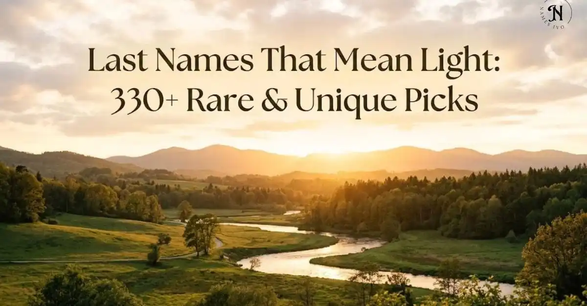 Last Names That Mean Light: 330+ Rare & Unique Picks