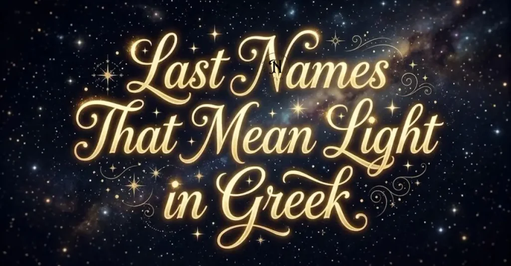 Last Names That Mean Light in Greek