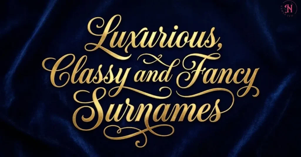 Luxurious, Classy and Fancy Surnames