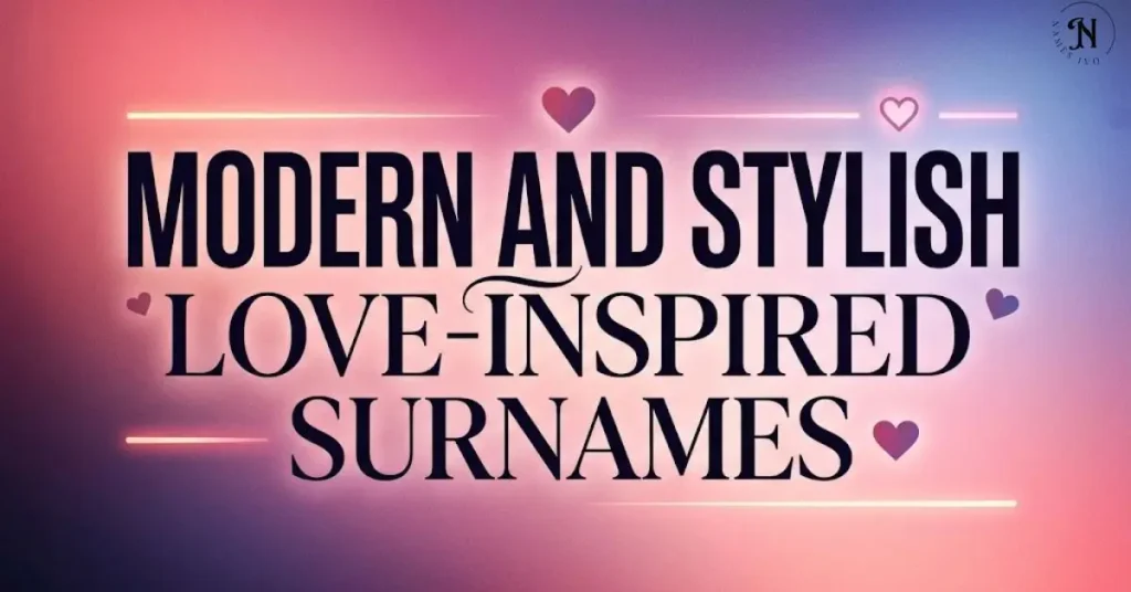 Modern and Stylish Love-Inspired Surnames