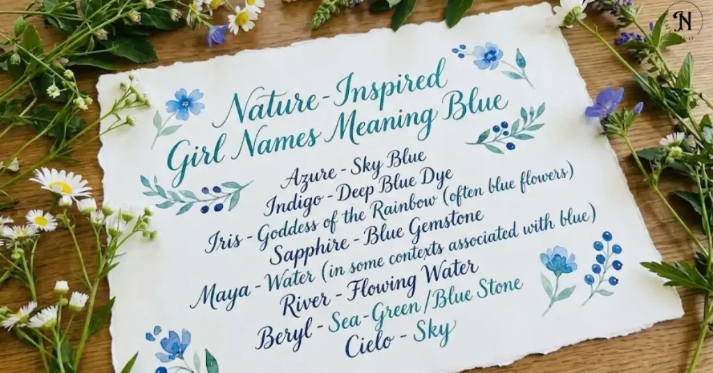 Nature-Inspired Girl Names Meaning Blue