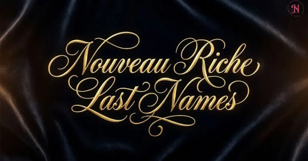Nouveau Riche Last Names