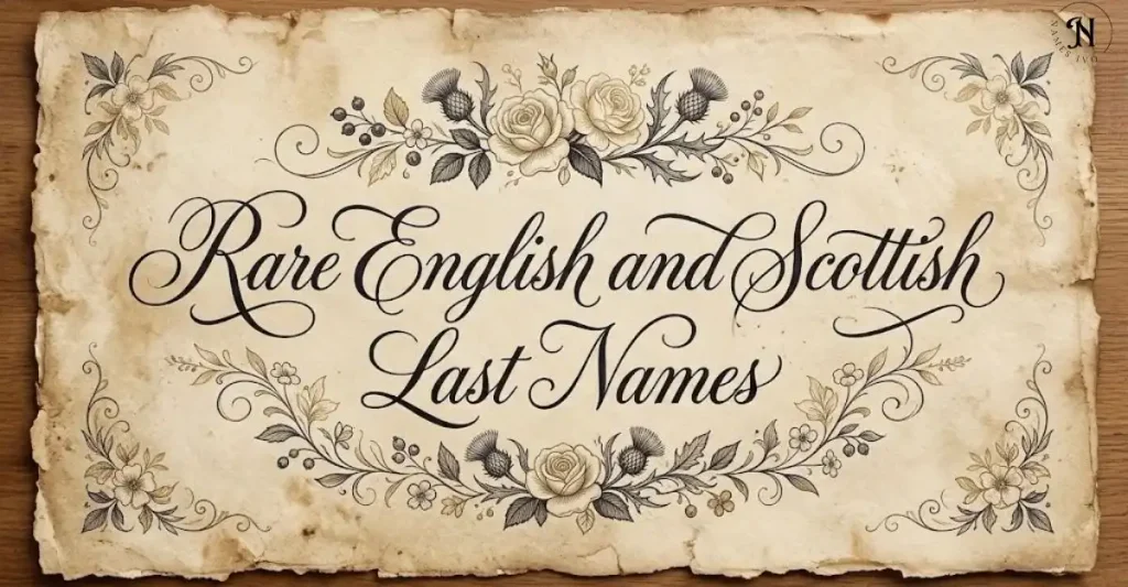 Rare English and Scottish Last Names