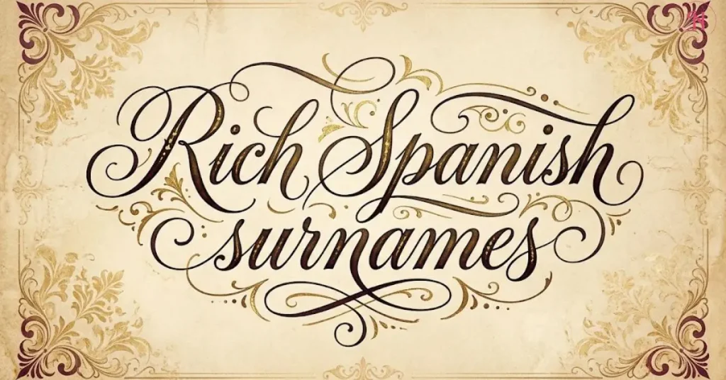 Rich Spanish surnames