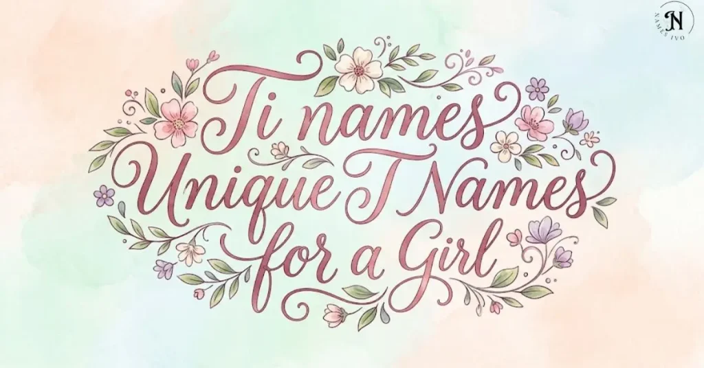 Ti names Unique T Names for a Girl