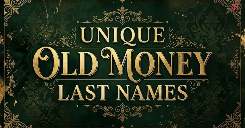 Unique Old Money Last Names