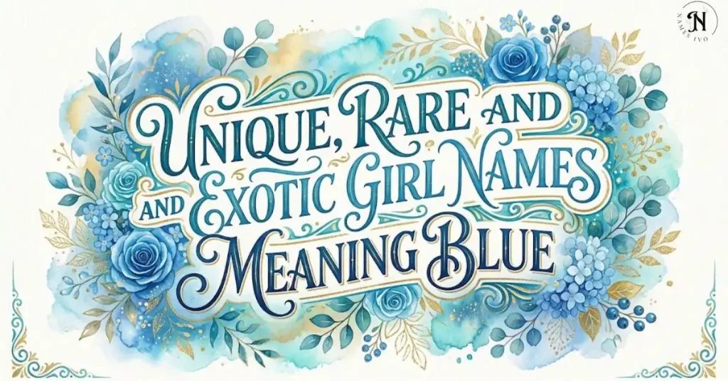 Unique, Rare and Exotic Girl Names Meaning Blue